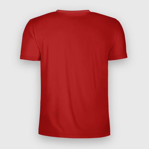 Мужская футболка 3D Slim с принтом Спортзал, вид сзади #1