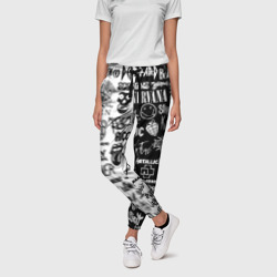 Женские брюки 3D Эмблемы рок групп - фото 2
