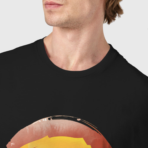 Мужская футболка хлопок с принтом Zenitsu Зеницу, фото #4