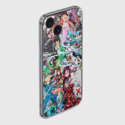 Чехол для iPhone 15 силиконовый с защитой камеры Sword Art Online - фото 2