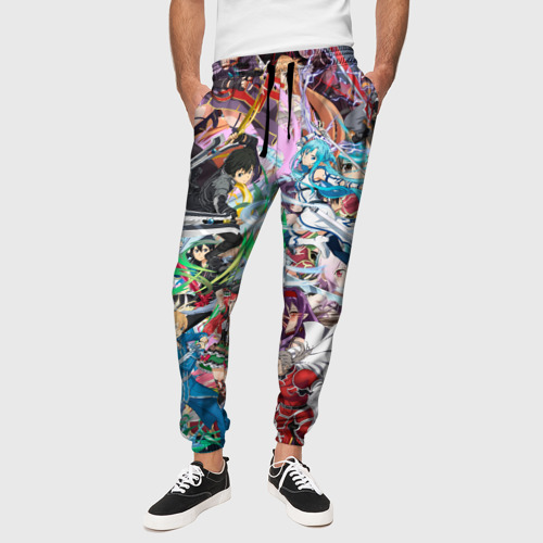 Мужские брюки 3D с принтом Sword Art Online, вид сбоку #3