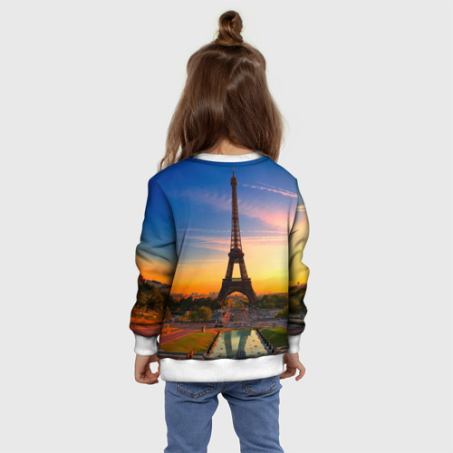 Детский свитшот 3D Эйфелева башня, цвет 3D печать - фото 8