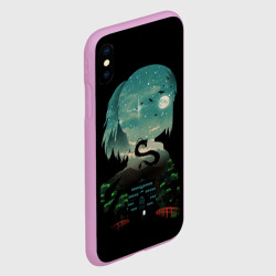 Чехол для iPhone XS Max матовый Дракон Хаку на фоне дворца - фото 2