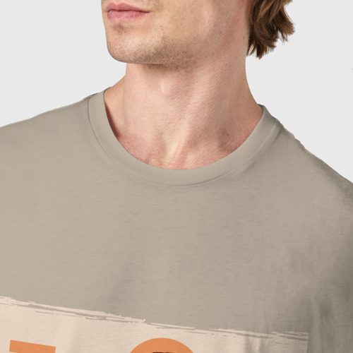 Мужская футболка хлопок Дракон острова Комодо, цвет миндальный - фото 6