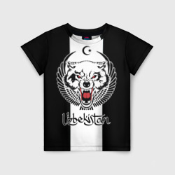 Узбекистан - волк с крыльями – Детская футболка 3D с принтом купить со скидкой в -33%