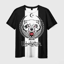Узбекистан - волк с крыльями – Мужская футболка 3D с принтом купить со скидкой в -26%