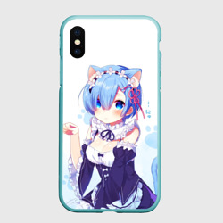 Чехол для iPhone XS Max матовый Re:Zero, Рем