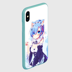 Чехол для iPhone XS Max матовый Re:Zero, Рем - фото 2