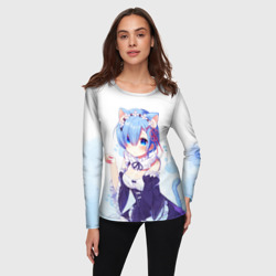 Женский лонгслив 3D Re:Zero, Рем - фото 2