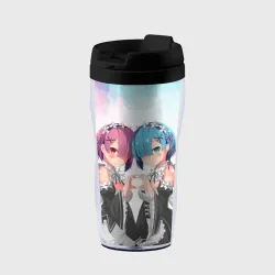 Термокружка-непроливайка Re:Zero, Рам и Рем