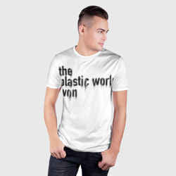 Мужская футболка 3D Slim Пластмассовый мир победил - фото 2