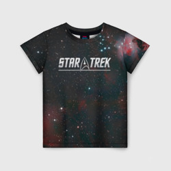Детская футболка 3D Startrek iron logo and space