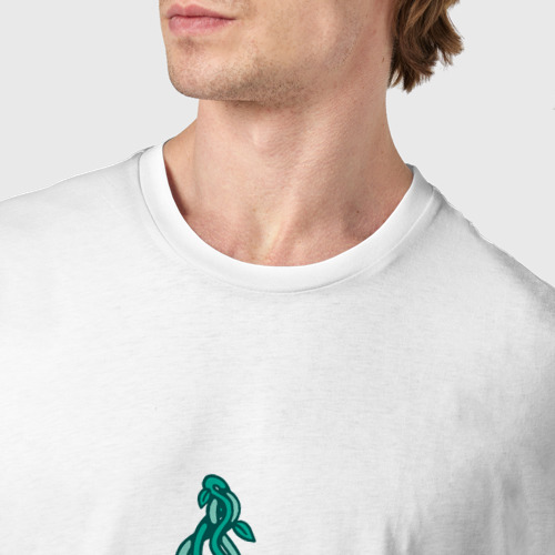 Мужская футболка хлопок Pentagram Vines, цвет белый - фото 6