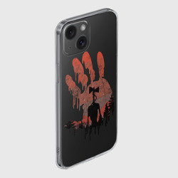 Чехол для iPhone 15 силиконовый с защитой камеры Сиреноголовый - фото 2