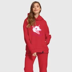 Женский костюм хлопок Oversize Dont panic - фото 2