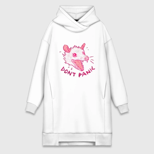 Платье-худи хлопок Dont panic