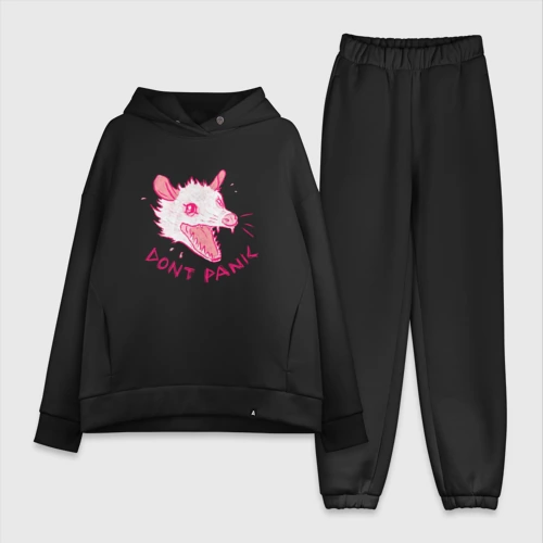 Женский костюм хлопок Oversize Dont panic