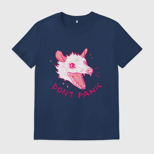 Мужская футболка хлопок Dont panic