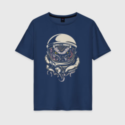 Женская футболка хлопок Oversize Космический Ктулху