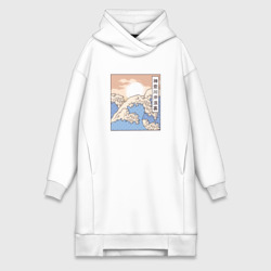Платье-худи хлопок The Great Wave