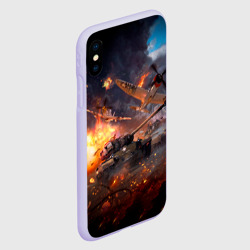 Чехол для iPhone XS Max матовый Танк - фото 2
