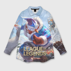 Мужская рубашка oversize 3D League of Legends мастер Йи