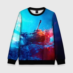 Детский свитшот 3D Танк