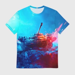 Мужская футболка 3D Танк