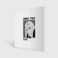 Холст квадратный Zero Two