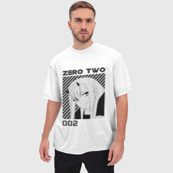 Мужская футболка oversize 3D Zero Two - фото 2