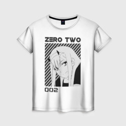 Женская футболка 3D Zero Two