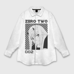 Мужская рубашка oversize 3D Zero Two