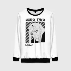 Женский свитшот 3D Zero Two
