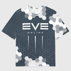 Женская футболка oversize 3D EVE online Ив онлайн