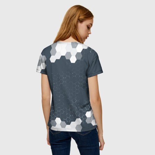 Женская футболка 3D с принтом EVE ONLINE / ИВ ОНЛАЙН, вид сзади #2