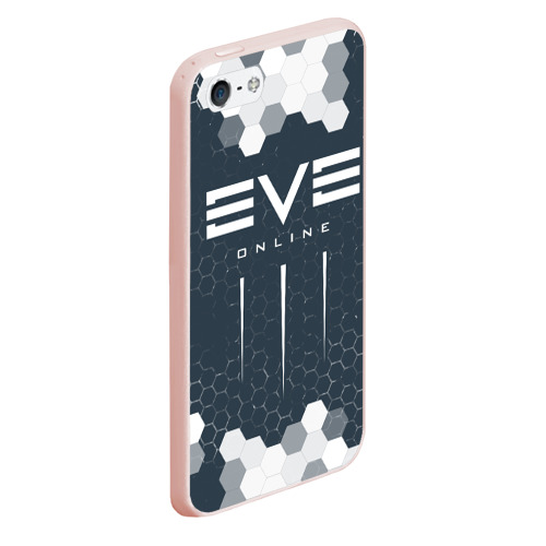 Чехол для iPhone 5/5S матовый EVE online Ив онлайн, цвет светло-розовый - фото 3