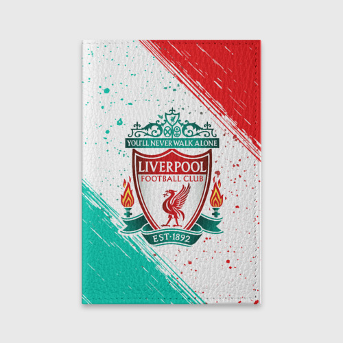 Обложка для паспорта матовая кожа Liverpool Ливерпуль, цвет черный