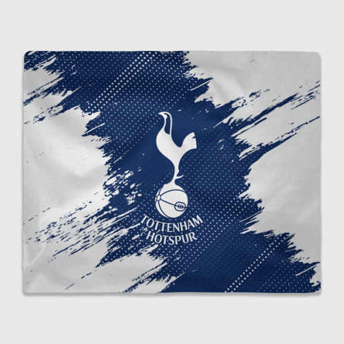 Плед с принтом Tottenham Hotspur Тоттенхэм для любого человека, вид спереди №1. Цвет основы: 3d (велсофт)