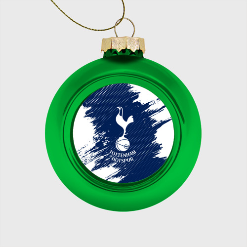 Стеклянный ёлочный шар Tottenham Hotspur Тоттенхэм, цвет зеленый