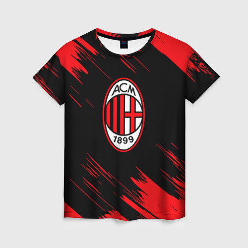 Женская футболка 3D AC Milan