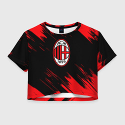 Женская футболка Crop-top 3D AC Milan