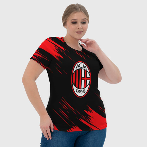 Женская футболка 3D AC Milan - фото 6