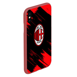 Чехол для iPhone XS Max матовый AC Milan - фото 2