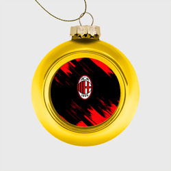 Стеклянный ёлочный шар AC Milan