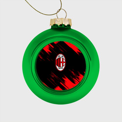 Стеклянный ёлочный шар AC Milan