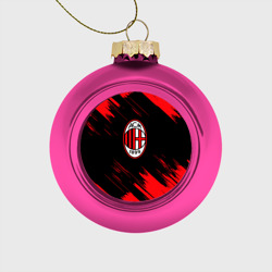 Стеклянный ёлочный шар AC Milan
