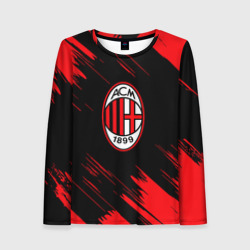 Женский лонгслив 3D AC Milan