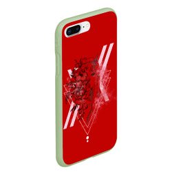 Чехол для iPhone 7Plus/8 Plus матовый Darling in the Franxx Настроение цвета роз - фото 2