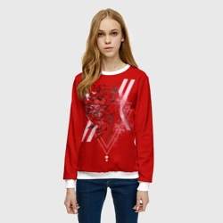 Женский свитшот 3D Darling in the Franxx Настроение цвета роз - фото 2