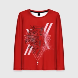 Женский лонгслив 3D Darling in the Franxx Настроение цвета роз